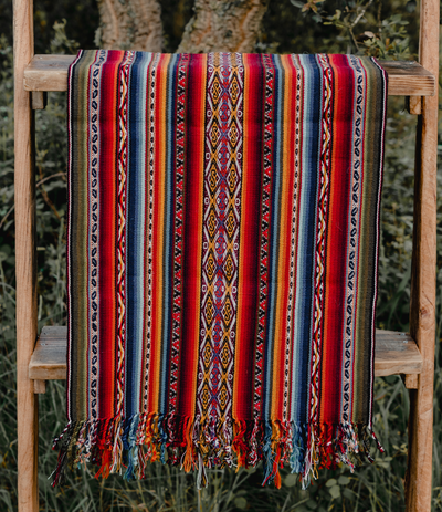 Andean Alpaca Ceremony Scarf/ Altar Cloth - Lenço Cerimonial de Alpaca Andina